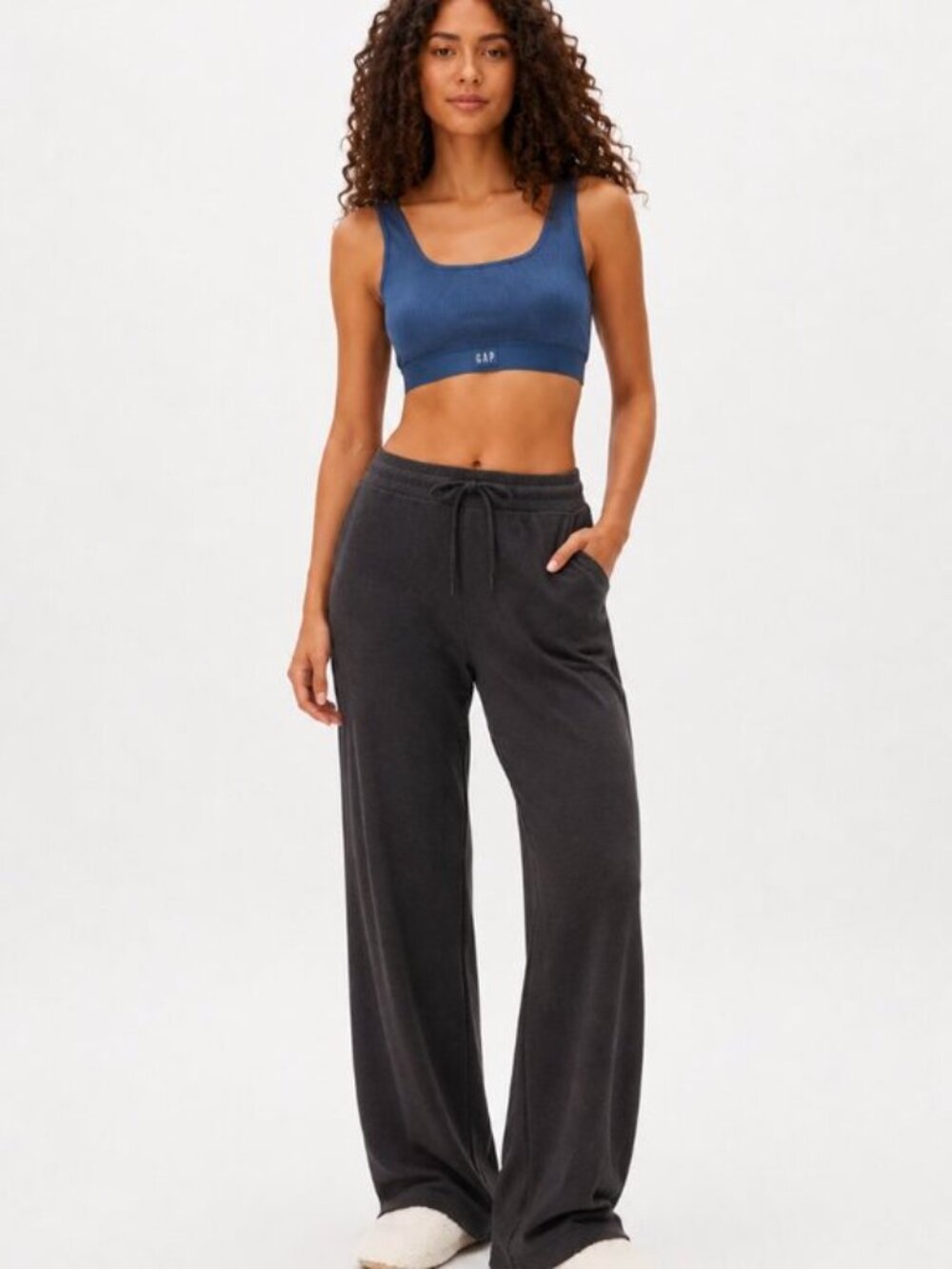 GapBody Ribbed Logo Comfort Racerback Bra X-Large NWT GPW01051